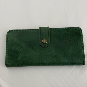 Portland Leather Cowboy Mint bifold Wallet
